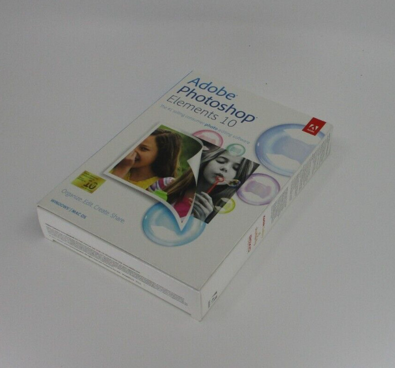 Adobe Photoshop Elements 10 – Factory Sealed – PC / Mac OS – NEW