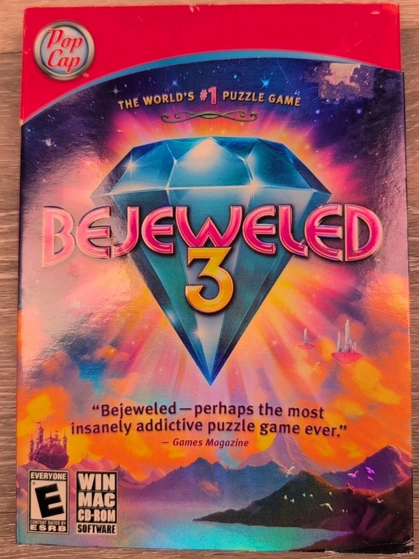 Bejeweled 3 PC Windows/Mac CD-ROM, 2010 Pop Cap Games