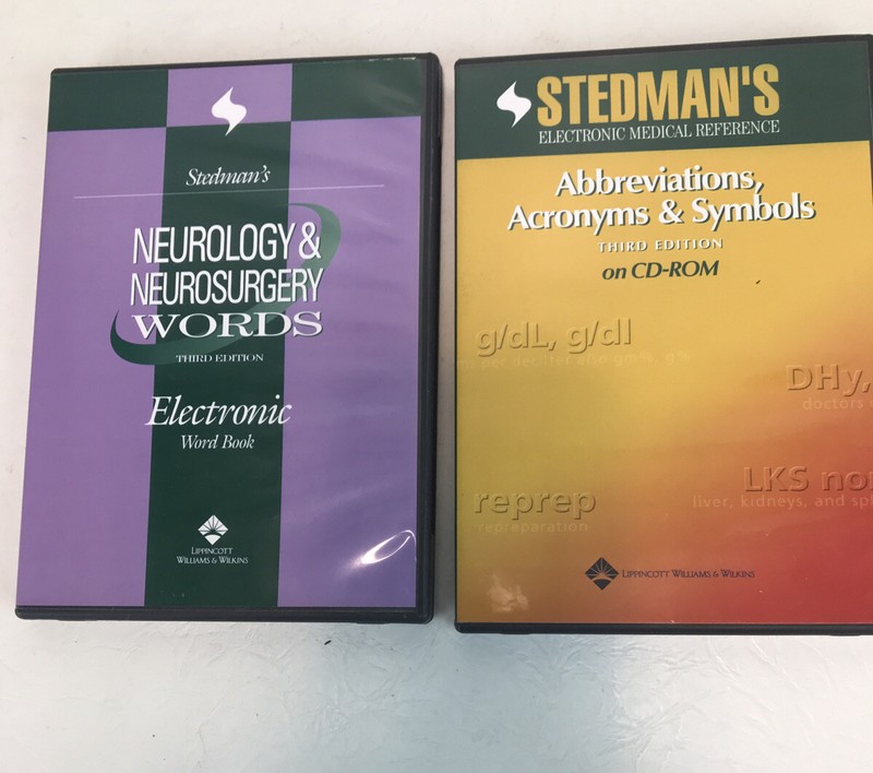Lot of 4 Different Stedman's Third Edition Words CD-ROM CD Sets 2004 gallery