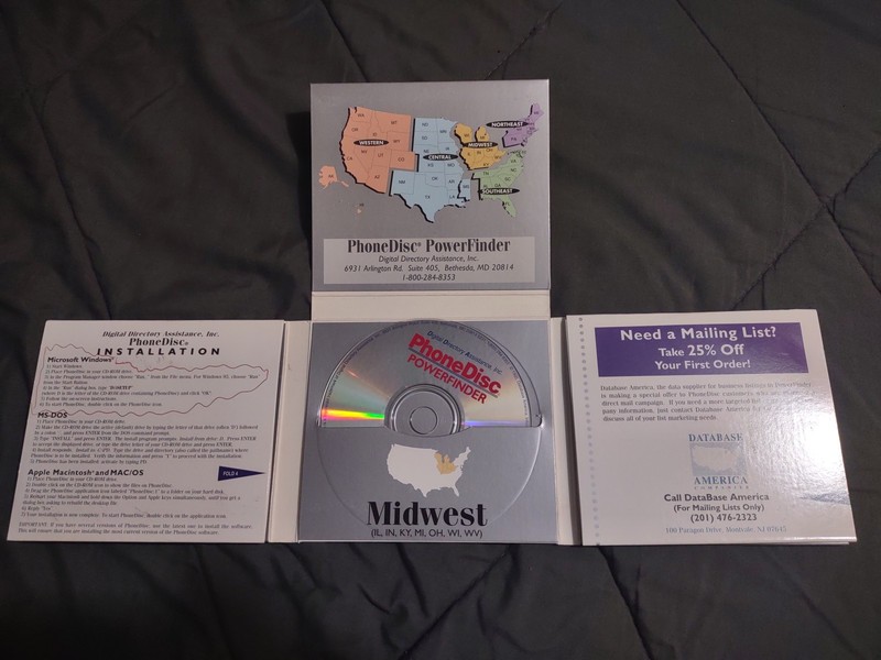 PhoneDisc POWERFINDER 1995 edition Full 5 CD BOXED SET gallery