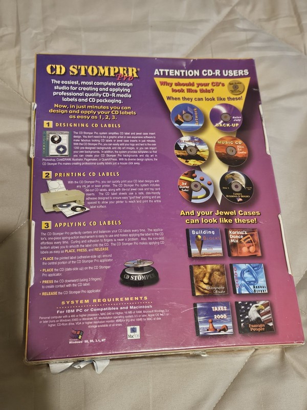 PRO CD-R LABELING SYSTEM - CD STOMPER KIT - Brand NEW Sealed gallery
