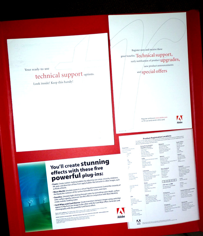 Adobe After Effects 5.5. Production Bundle Windows disc, manuals & training disc gallery