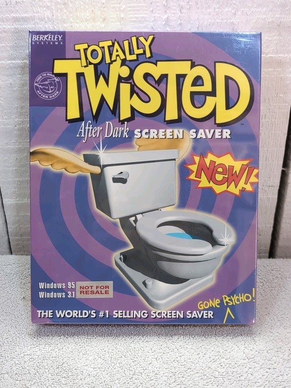 NEW Totally Twisted After Dark Windows 3.1 95 Big Box 1995 Berkeley Screen Saver