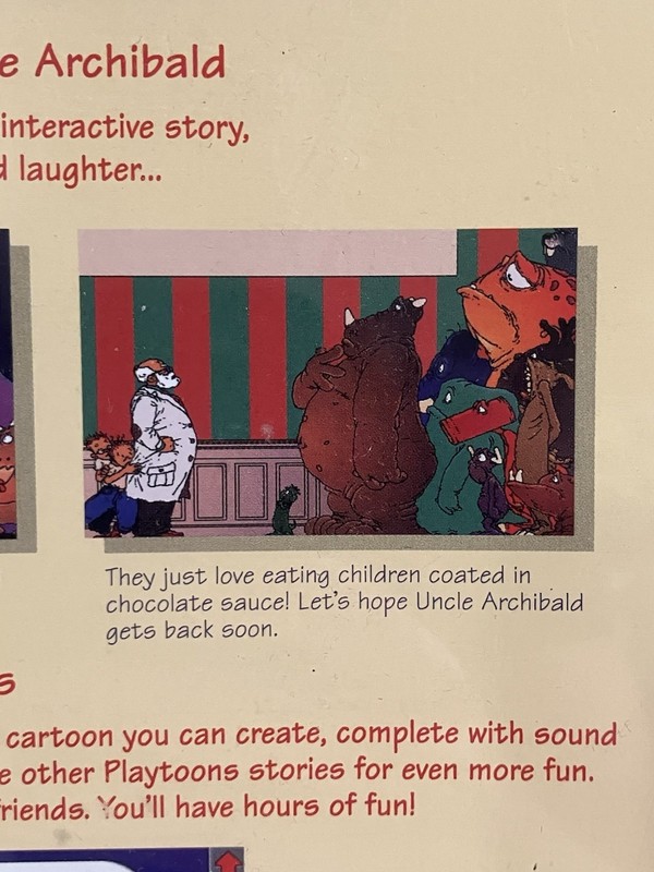 Very Rare Big Box PC Collectable! Playtoons 1 W/ Uncle Archibald! 96' Sierra NOS gallery