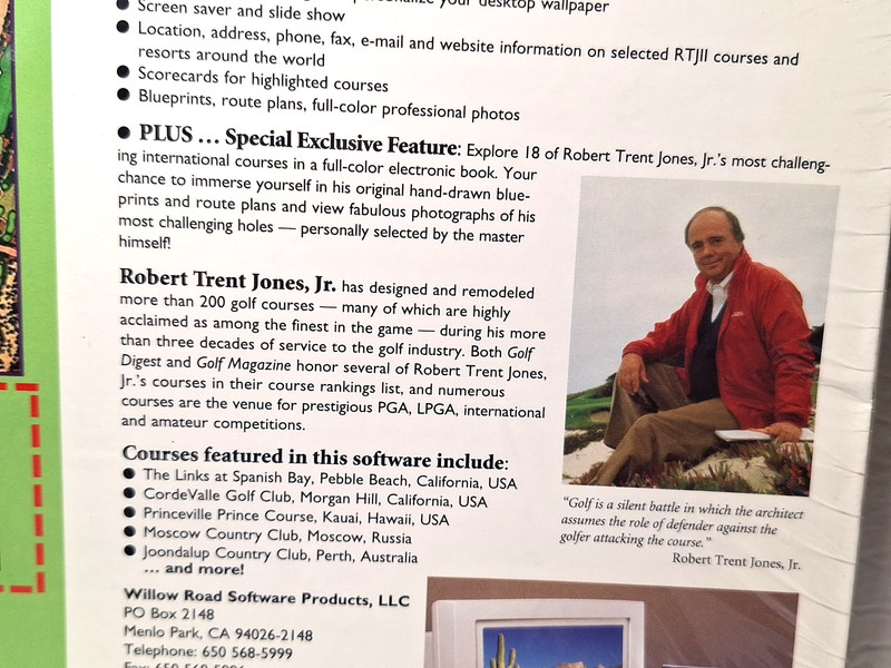 Robert Trent Jones Golf CD ROM Windows 95 98 & Mac Course Design Software 1999 gallery