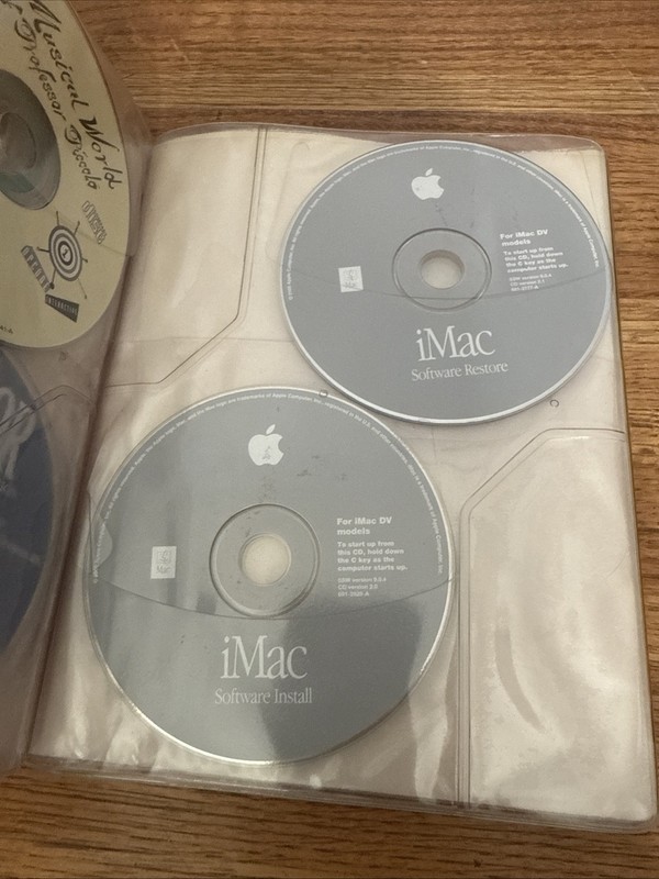 Vintage Apple Macintosh Compact Discs CD-ROM Software Bundle Encyclopedia iMac gallery