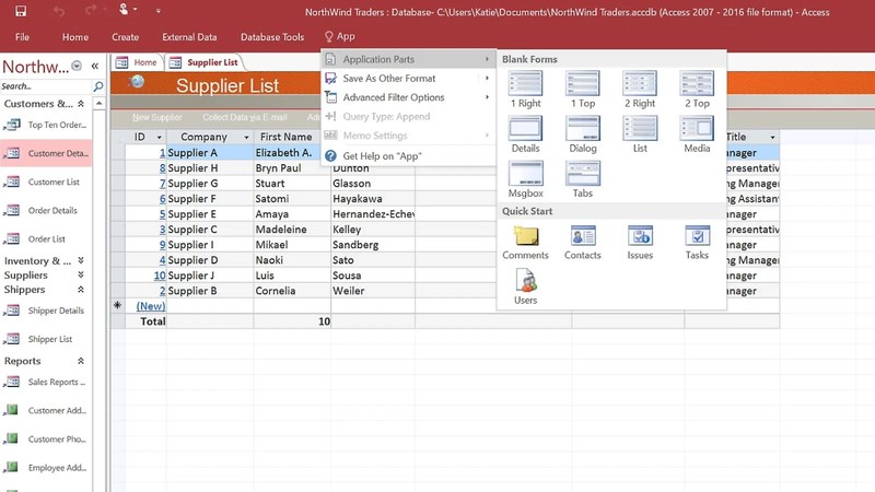 Microsoft Access 2024 for Windows gallery