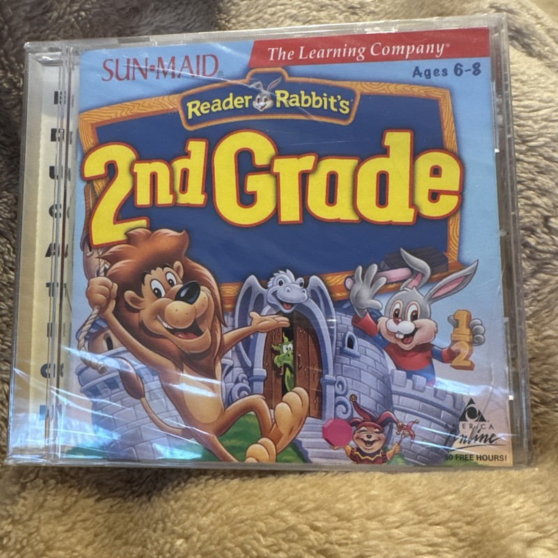 Sun Maid The Learning Company Reader Rabbit’s 2nd Grade PC Mac CD-ROM Ages 6-8