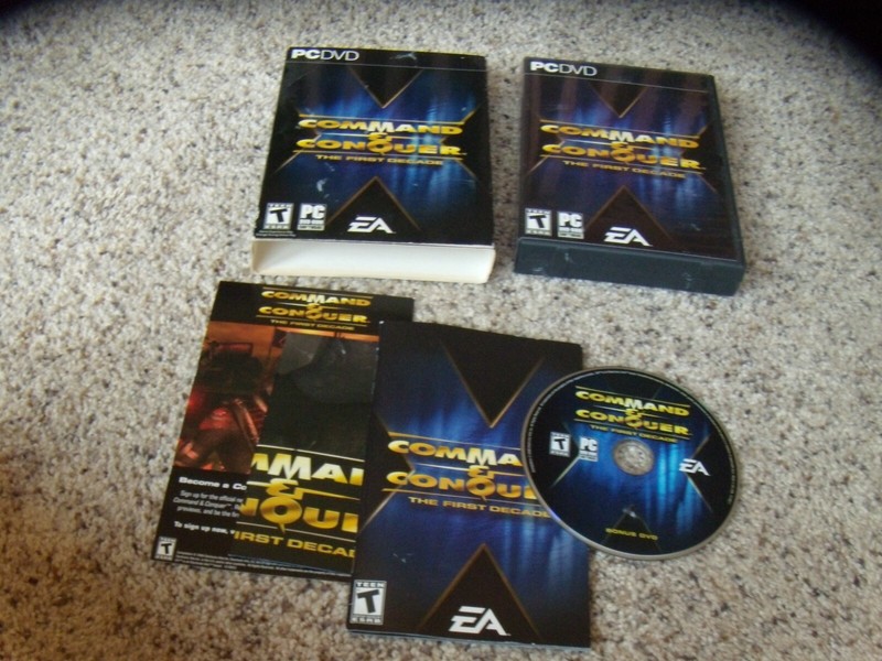 Command & Conquer The First Decade PC Box, manual and poster – No Game