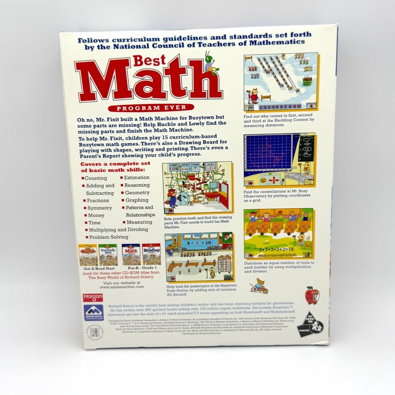 Richard Scarry’s Busytown New Unused Math PC Game CD-ROM 1997 Windows 95 Mac gallery