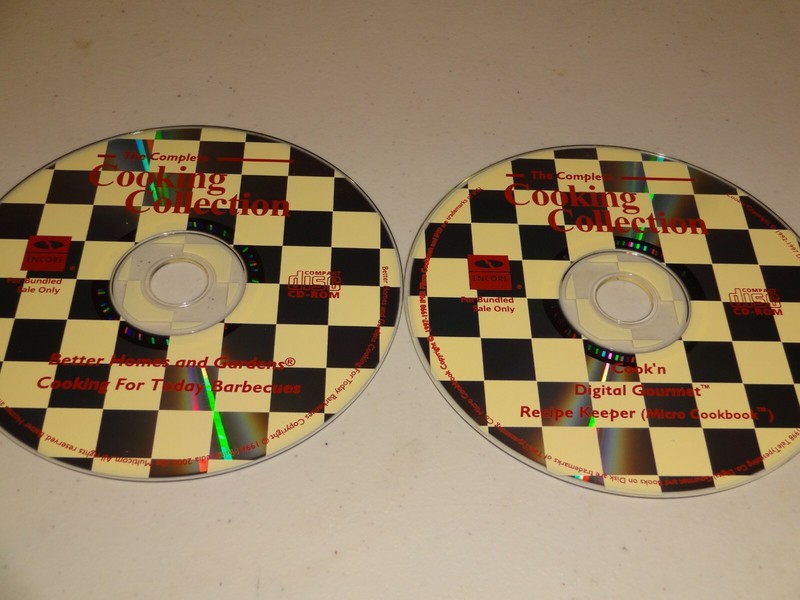 PC CD-Rom Lot of 2 Cooking Collection: Better Homes & Garden WIN95
