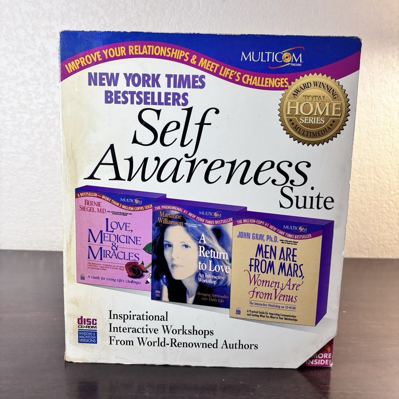 Vintage Multicom Self Awareness Suite CD-ROM Interactive Workshops New, Open Box gallery