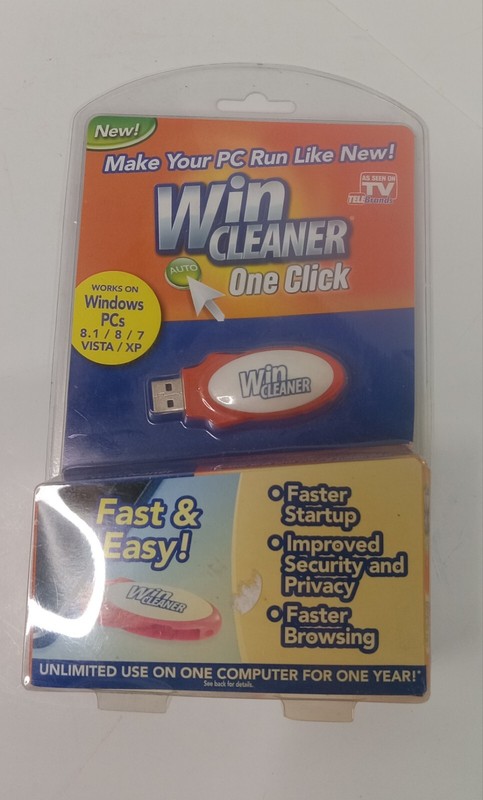 Win Cleaner USB TV One Click PC Computer Windows Clean Repair Protect New in Pkg gallery
