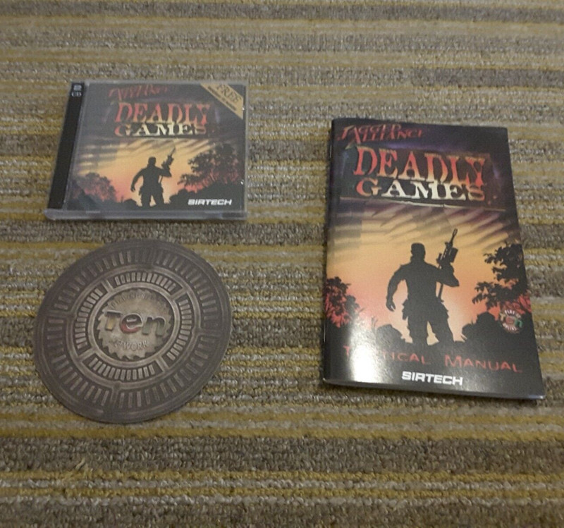 JAGGED ALLIANCE DEADLY GAMES IBM-PC CD-ROM 1996 Jewel Case w/ Manual & Coaster