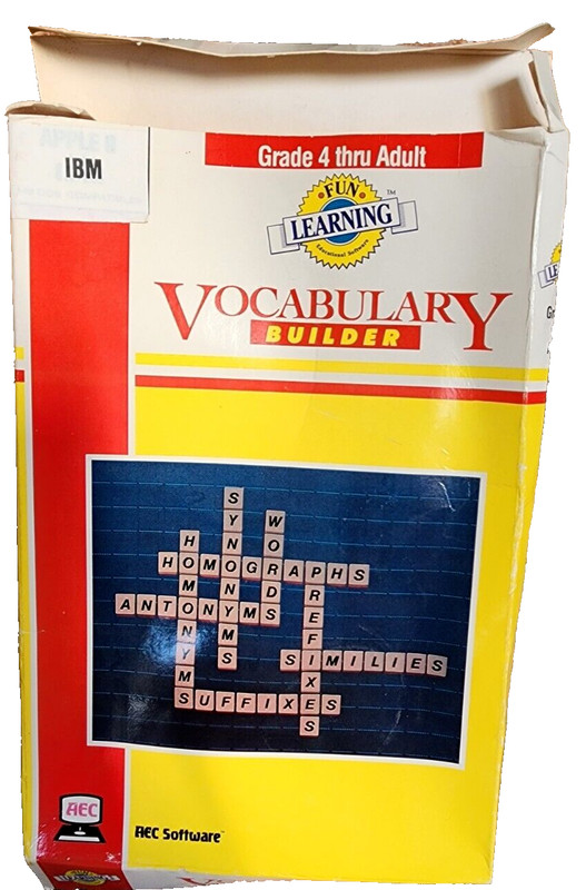 Floppy Disc Vocabulary Builder AEC SOFTWARE 082971221158 American Education 1988 gallery