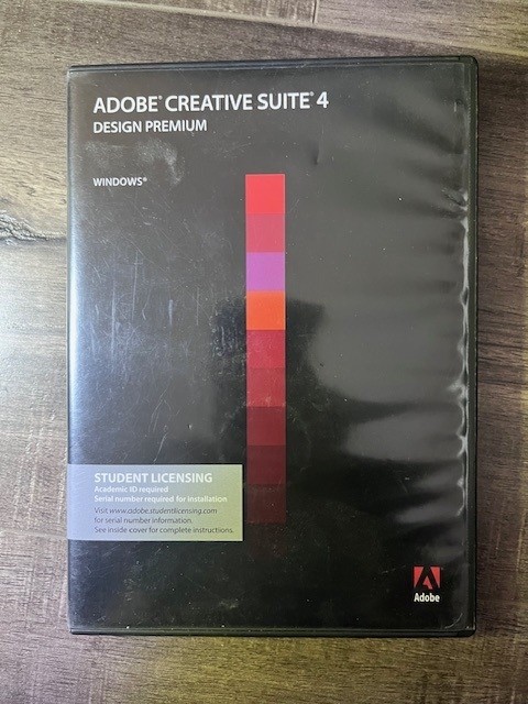 Adobe Creative Suite 4 CS4 Design Premium WINDOW OS Student Version W/ Serial #