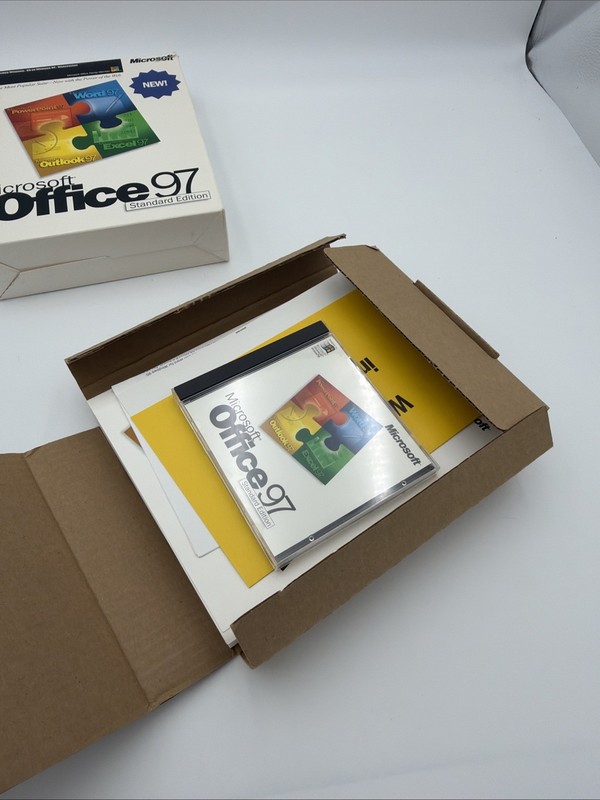 Microsoft Office 97 Standard Edition Complete Big Box CD-ROM Windows 95 NT gallery