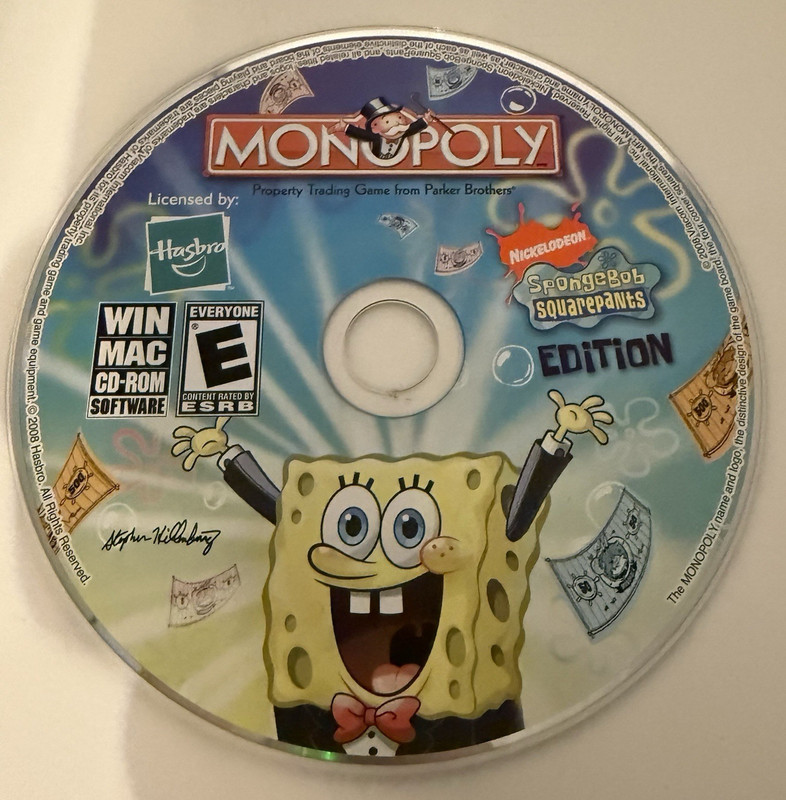 Hasbro Monopoly SpongeBob SquarePants Edition Game CD-ROM for Windows/Mac