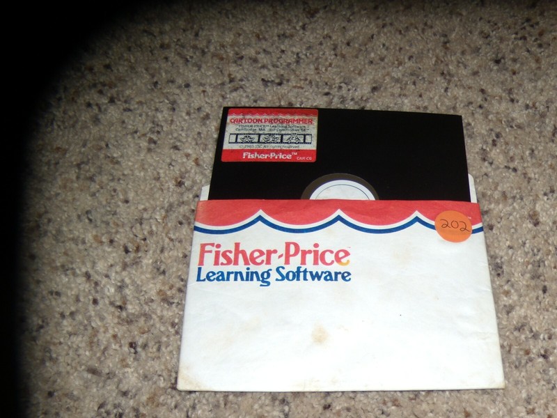 Cartoon Programmer Commodore 64 C64 Program on 5.25″ disk
