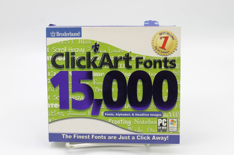 ClickArt Fonts 15,000 – Font/ClipArt PC CD-ROM – TTF/Image CD 2005