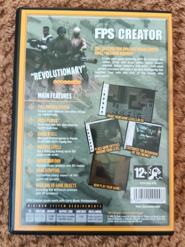 FPS CREATOR - create your own 3D Shooter Games - Windows PC CD-ROM gallery