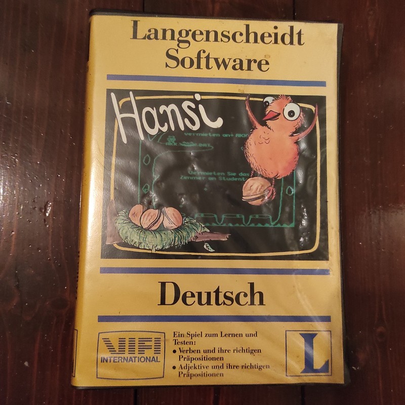Langenscheidt Software Deutsch Learning Game Retro Apple II(+,e,c) Floppy 5.25"
