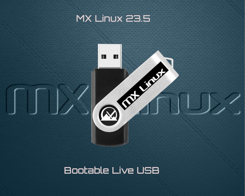 MX Linux 23.5 Latest 32-bit i386.iso Bootable USB Installer & Live USB Drive