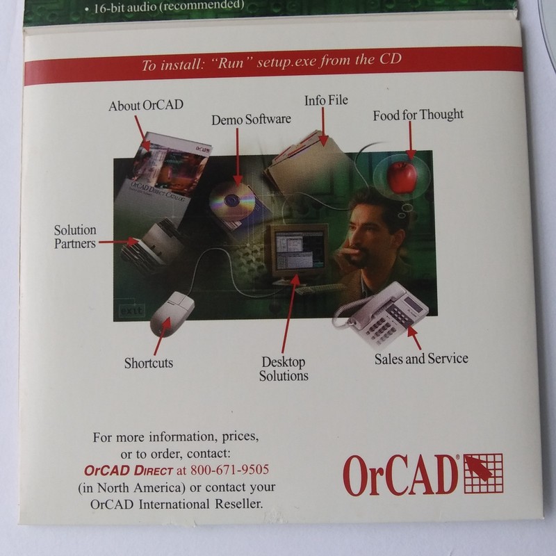 OrCAD Desktop Solutions Demo CD Vintage PCB Design Software Windows Disc gallery