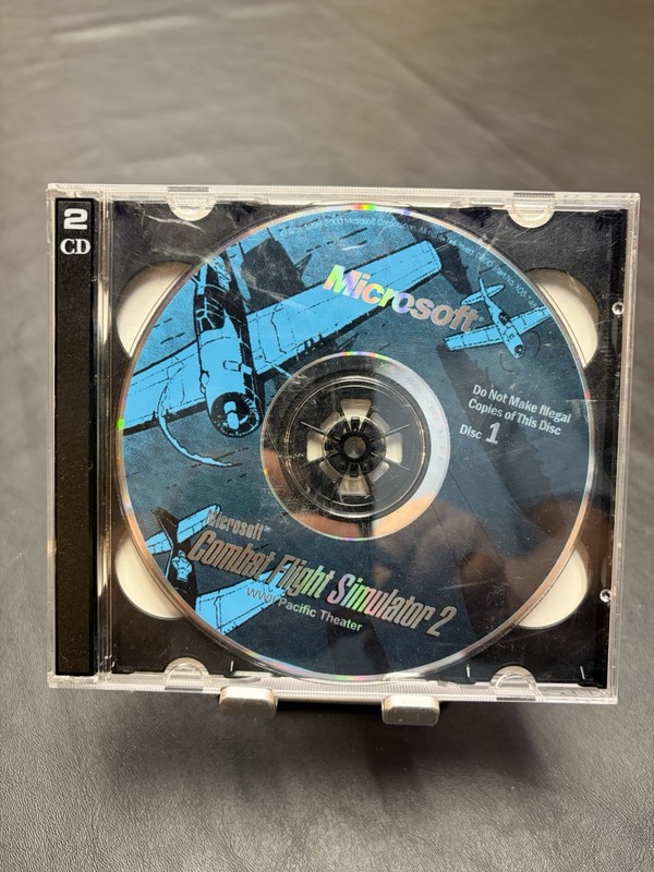 Microsoft Combat Flight Simulator 2 WWII Pacific Theater 2-CD Set Disc 1 & 2