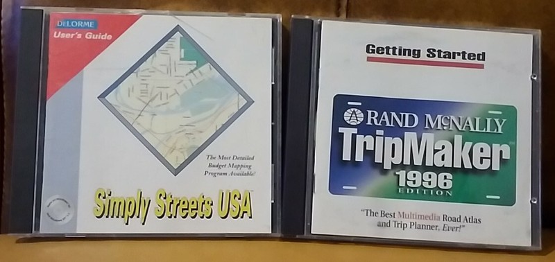 Rand McNally TRIPMAKER & Simply Streets USA – PC CD-ROM Lot (2) CDs