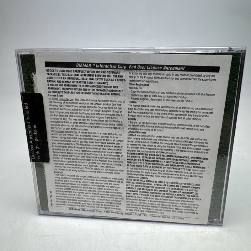Golf Tips Breaking 100 DiAmar Interactive Beginning -Intermediate Golfer CD-ROM gallery