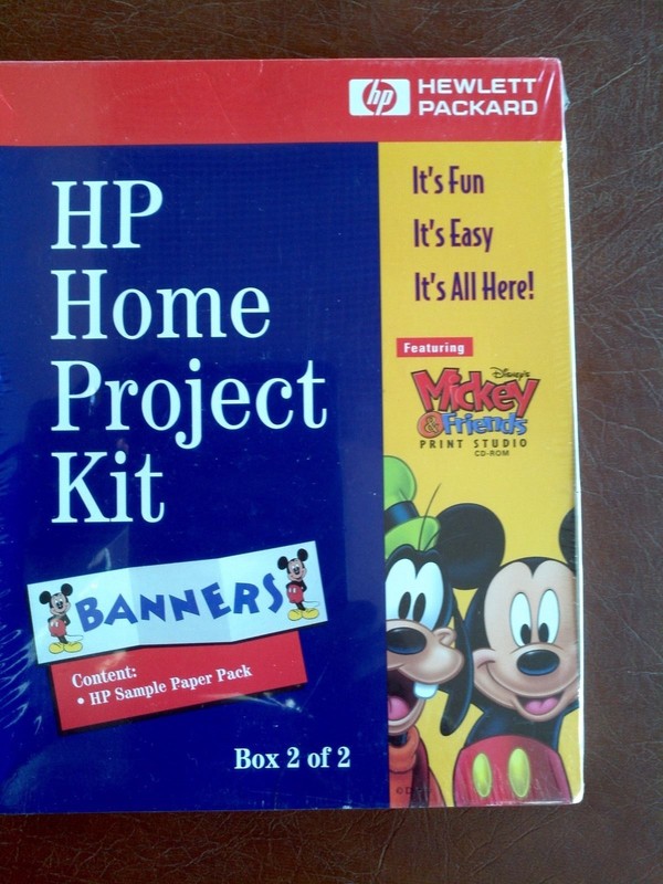 HP Home Project Kit Mickey&Friends Print Studio CD ROM Calendar Bookmark Diary