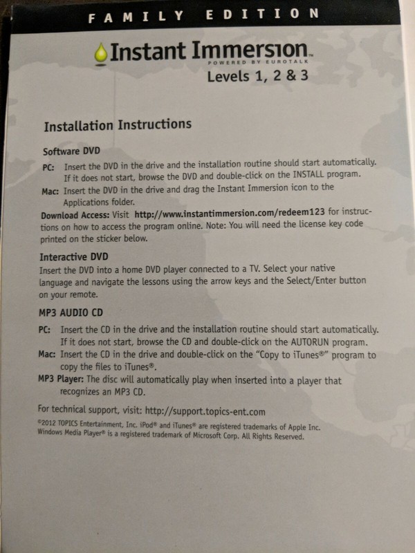 Instant Immersion Family Edition Deluxe German Levels 1 2 3 PC/Mac/Tablet 814000 gallery