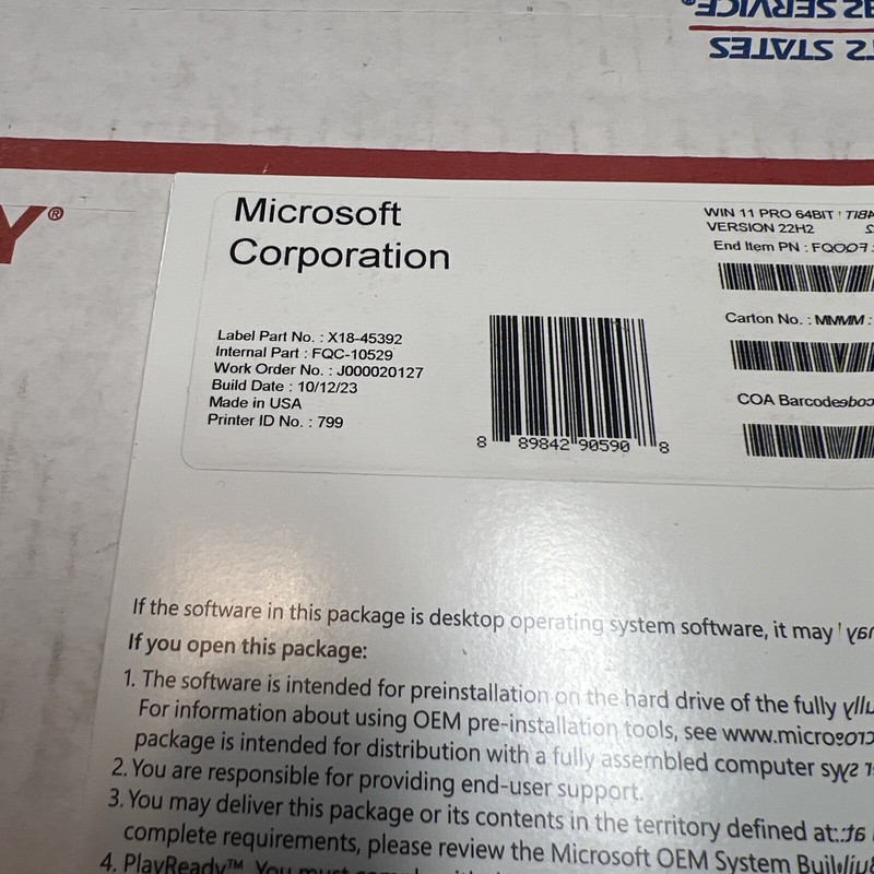Microsoft Windows 11 Pro 64-bit, DVD gallery