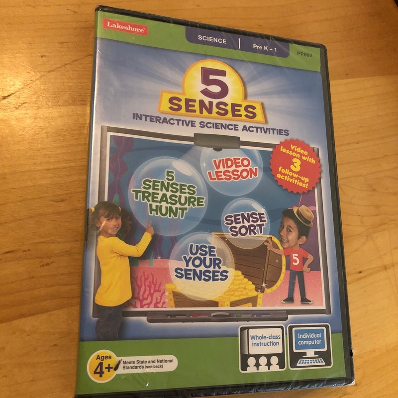 5 SENSES Interactive Science Activities CD ROM is BRAND NEW