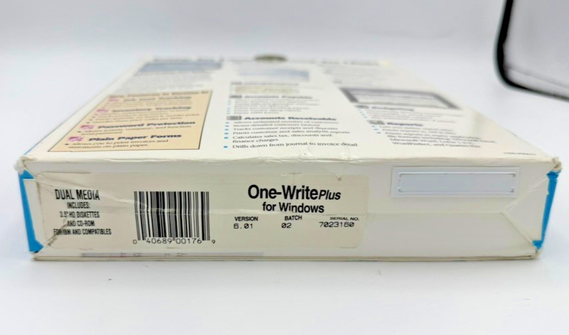 Vtg One-Write Plus v6.01 Accounting Payroll CD/Floppy PC Win 3.1/95 English ADP gallery
