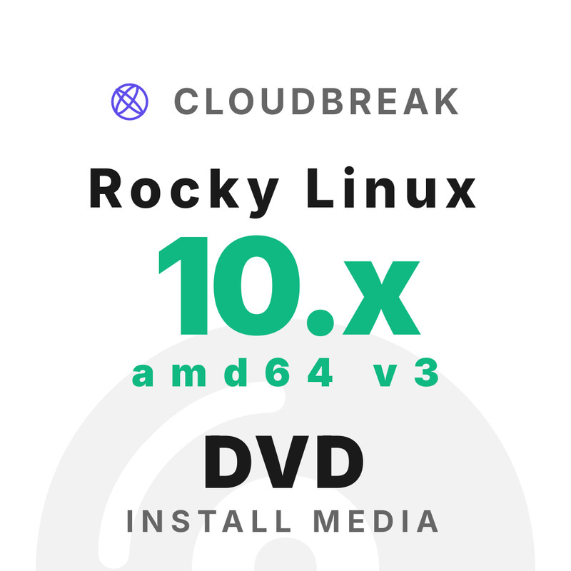 Rocky Linux 10.x amd64 v3 Bootable/Live Install DVD NEW