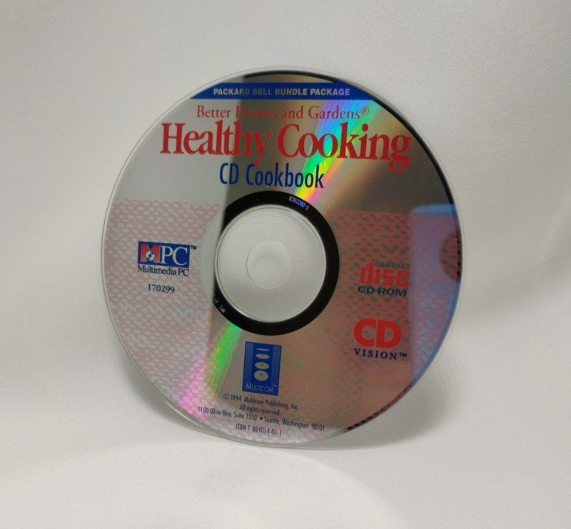 Healthy Cooking – BETTER HOMES AND GARDENS, 1993 CD ROM Cookbook
