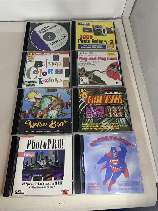 Lot of 8 Graphics Software CDs