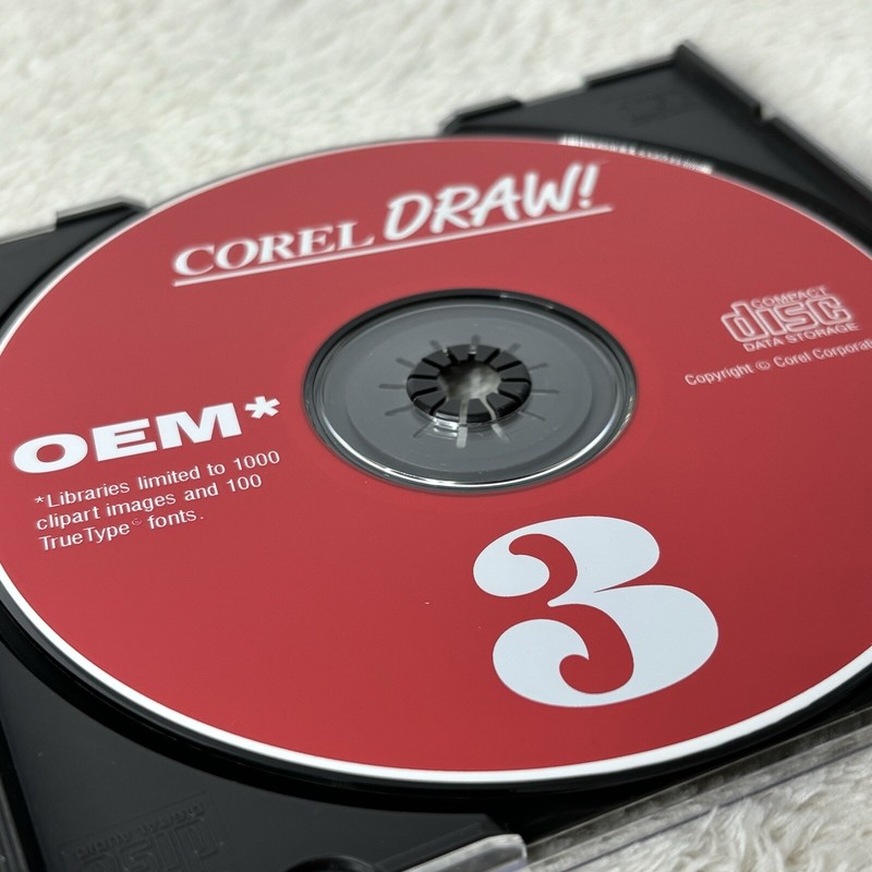 Corel Draw 3 OEM PC Software Desktop Publishing 1992 Version Windows 95 gallery