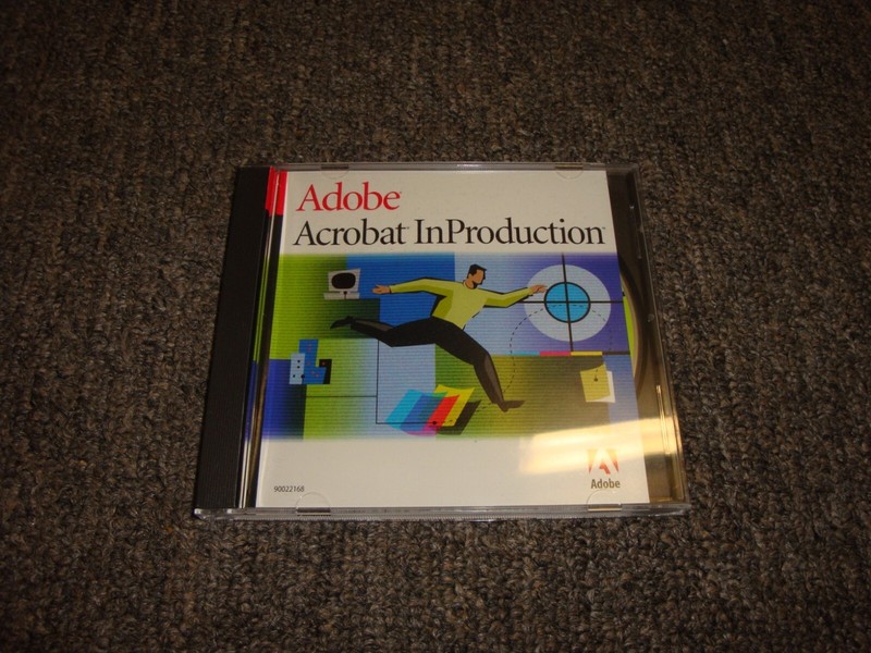 RARE Adobe Acrobat InProduction Pre Press Software for Macintosh CD Key Intact