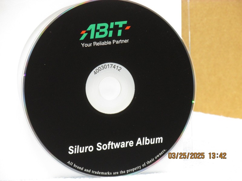 Listing is for the: ABIT SILURO Software Album-(ONLY CD ROM ) gallery