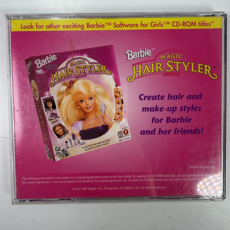 Barbie Ocean Discovery CD-ROM PC Game Windows 95 3.1 DOS Mattel 1997 Adventure gallery