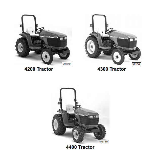 John Deere 4200 4300 4400 Compact Utility Tractor Service Repair Manual TM1677CD gallery