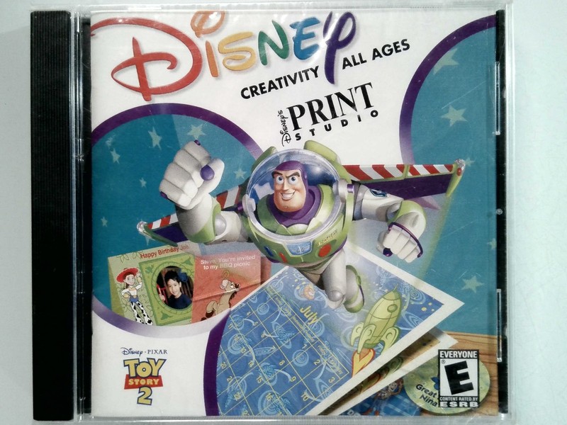Disney Pixar Toy Story 2 Print Studio Software CD-ROM Windows 95 98 Me All