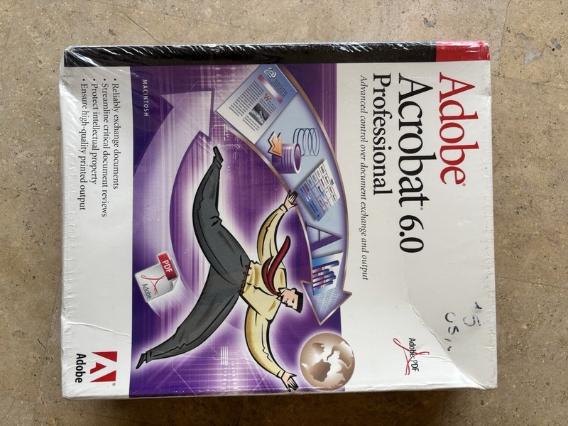 Adobe Acrobat 6.0 Professional for Mac (2003) New Sealed