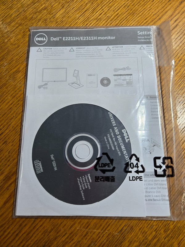Dell P2211H / P2311H Flat Panel Monitor Drivers and Documentation new and sealed