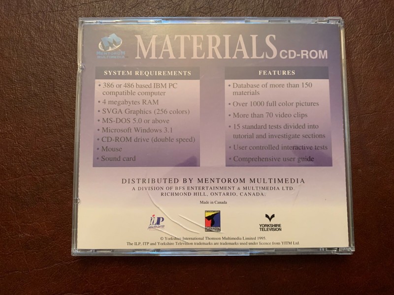 Mentorom Multimedia - Materials Science - (Science & Nature Education) PC CD-Rom gallery
