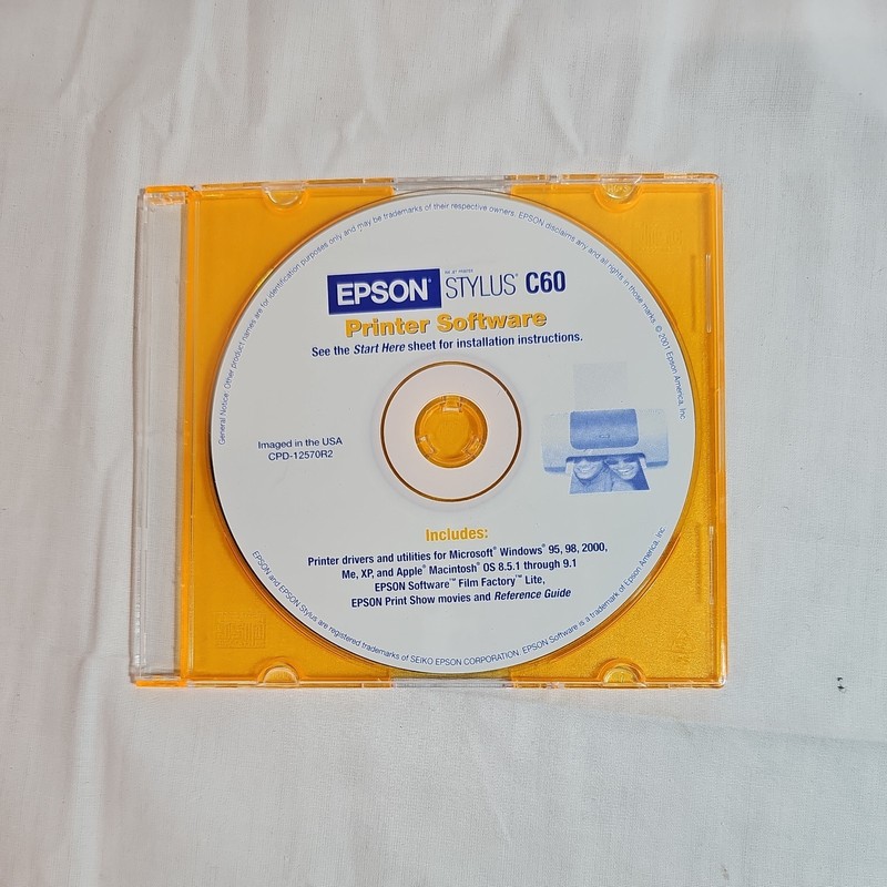 EPSON Stylus C60 Series Printer Software Drivers and Utilities Disc - Loads gallery