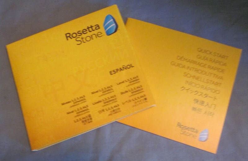 Rosetta Stone Español, Level 1,2,3,4,5 – Disc Set Only w/Quick Start Guide